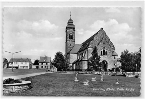Eisenberg. katholische Kirche ungelaufen Gute Erhaltung.