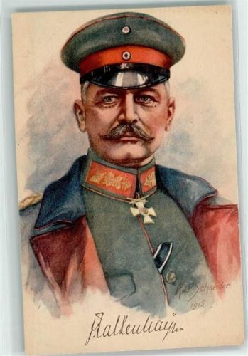 A. Jasmatzi Serie General von Falkenhausen sign. Rud. Schneider