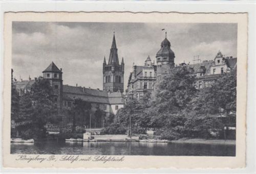 Königsberg Königsberg / Kaliningrad. Schloß Schloßteich. Karte beschrieben leicht stockfleckig, sonst gut erhalten