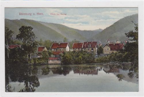 Ilsenburg Ilsenburg am Harz mit Blick ins Ilsetal ungelaufen Rückseite leicht fleckig, sonst gut erhalten