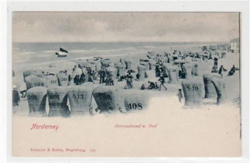 Norderney Norderney mit Herrenstrand und Bad. ungelaufen um 1900 Gute Erhaltung.