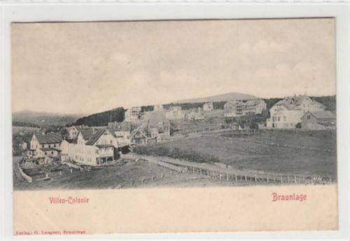 Braunlage Braunlage. Villen - Colonie. ungelaufen um 1900 Ecken mit Albumabdrücken, leicht bügig, sonst gut erhalten