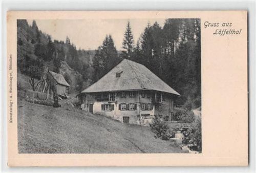Gruss aus Löffelthal. Einzelgebäude ungelaufen Sehr gut erhalten.
