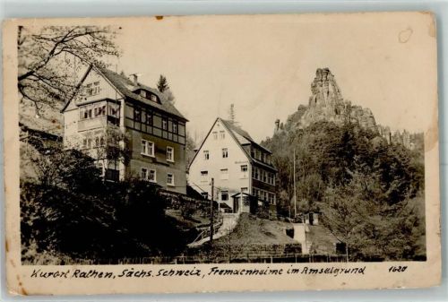 Rathen Kurort Fremdenheim Amselgrund Fels