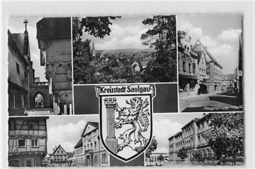 Saulgau Saulgau. Kreuzgasse Hauptstraße gelaufen. Gute Erhaltung.