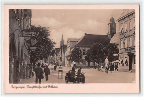 Göppingen Göppingen. Hauptstraße mit Rathaus ungelaufen Gute Erhaltung.