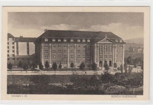 Hagen Hagen in Westfalen. Gerichtsgebäude ungelaufen Gute Erhaltung.