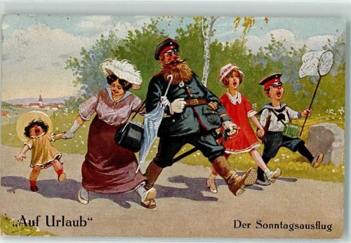 1916 WK I Auf Urlaub Verlag Gebrüder Dietrich Serie 153/8