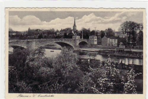 Rheine mit Emsbrücke gelaufen, mit Marke und Stempel von 1940 kleiner Knick oben links, sonst gut erhalten