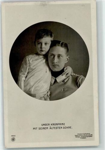 1912 Mit seinem ältesten Sohne NPG 4020 AK