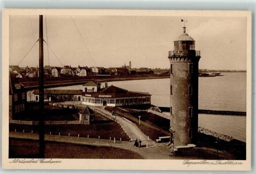 Cuxhaven Seepavillon Leuchtturm