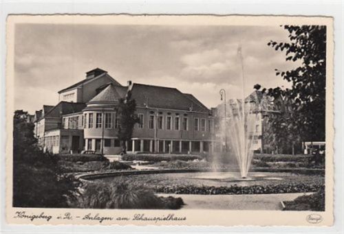 Königsberg Königsberg / Kaliningrad. Anlagen am Schauspielhaus ungelaufen Gute Erhaltung.