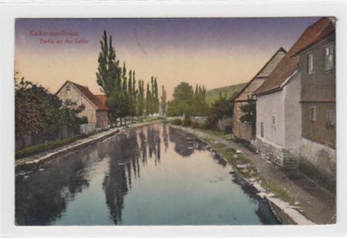 Kaltennordheim. Partie an der Felda gelaufen, 1920. leichte Abschürfungen, leicht fleckig, sonst gut erhalten