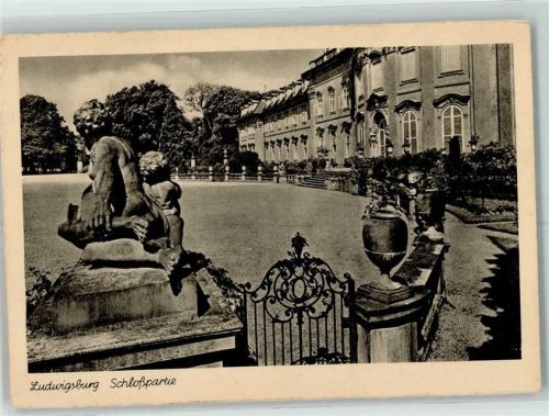 Ludwigsburg Schloß Schloßeingang Steinfigur