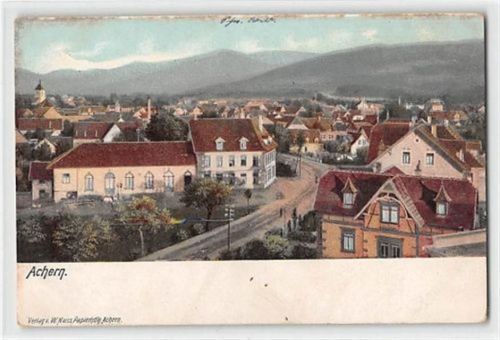 Achern. Gesamtansicht ungelaufen leicht stockfleckig, sonst gut erhalten