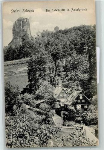 Rathen Kurort Der Talwächter im Amselgrunde