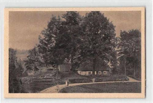 Kochelhäuser / Szklarka - Kreis Hirschberg / Jelenia Góra im Riesengebirge. Unter hohen Linden ungelaufen Gute Erhaltung.
