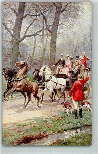 Jagd Jagdhunde Vierspänner Verlag T.S.N. Serie 661