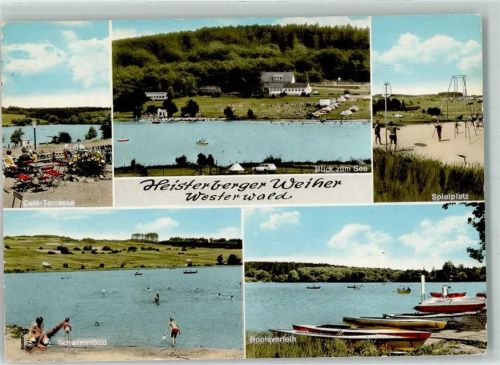 Heisterberg Heisterberger Weiher Spielplatz Cafe Terrasse Schwimmbad Bootsverleih