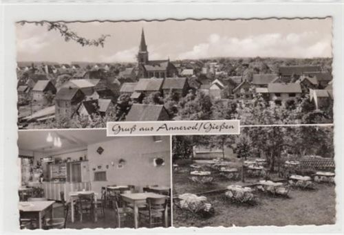 Annerod bei Gießen mit Saalbau Engelhardt. Karte beschrieben Gute Erhaltung.