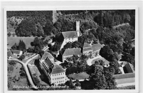 Bödigheim mit Schloß und Burg vom Flugzeug aus ungelaufen Sehr gut erhalten.