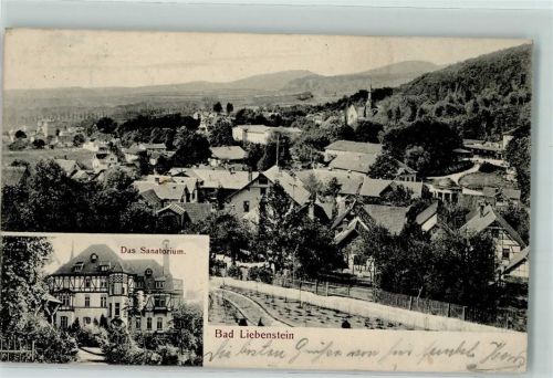 Bad Liebenstein Sanatorium Bahnpost Immelborn-Liebenstein