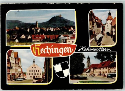 Hechingen Burg Hohenzollern Stiftskirche St. Jakobus Rathaus VW-Käfer Cabrio Stadttor