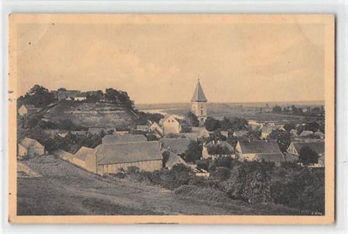 Lebus. Teilansicht mit Kirche gelaufen. Ecken mit Albumabdrücken, leichte Stempelspuren, sonst gut erhalten