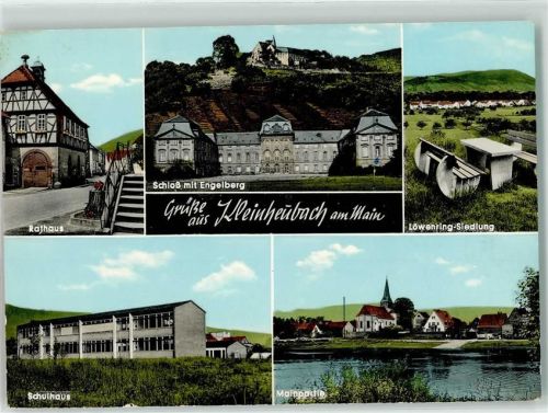 Klingenberg Rathaus Schloss mit Engelberg Löwenring Siedlung Schulhaus