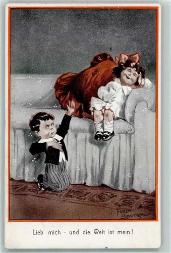 1913 Kinderpoesie Liebe mich AK