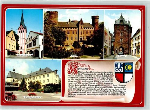 Kempen Propsteikirche Burg Kuhtor Kramer Museum Wappen