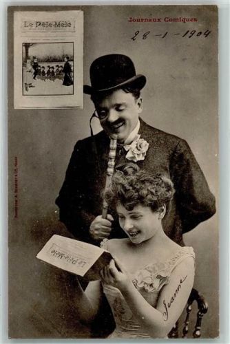 Journaux Comiques Le Pele Mele AK Zeitung 1904