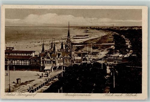 Heringsdorf 1937 Strandpromenade Ahlbeck