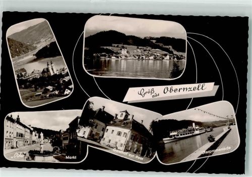 Oberzell Gasthaus zur Post Marktplatz Brunnen Uferpromenade Salondampfer