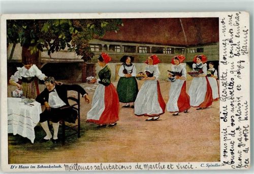 1919 Dr. Hans im Schnokeloch Lumpenlied sign. C. Spindler