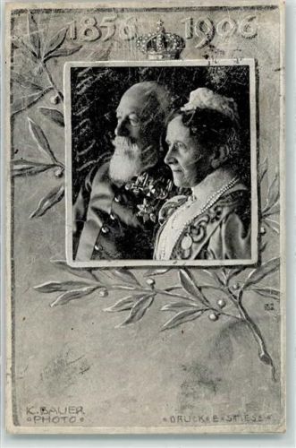 1906 1856-1906 Friedrich und Luise von Baden Goldene Hochzeit