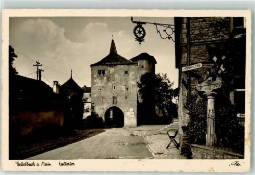 Dettelbach Faltertor Gußeisenschild