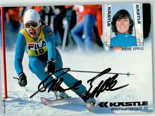 Irene Epple Faksimile Unterschrift Ski KEINE AK