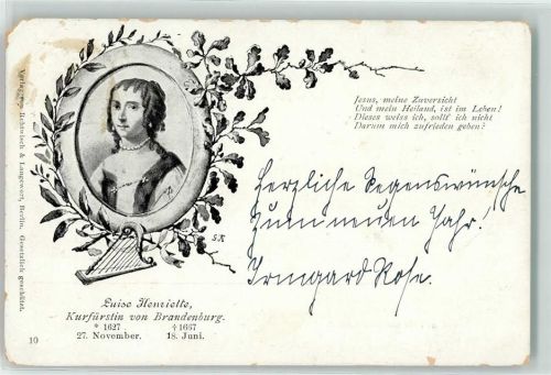 Luise Henriette Kurfürstin von Brandenburg Adel Gebrauchsspuren