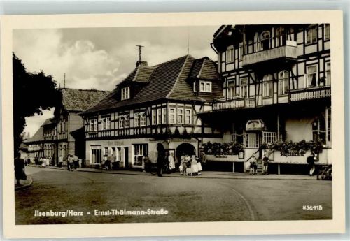 Ilsenburg Ernst Thälmann-Straße Gasthaus Speisekartenschild Kinderwagen