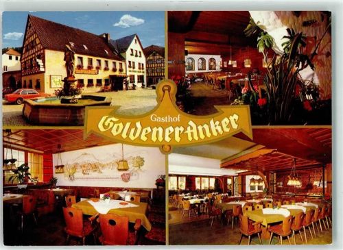Kasendorf Gasthaus Goldener Anker Auto Brunnen