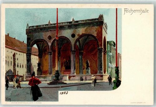 München 1899 Velten Verlag - Feldherrnhalle AK