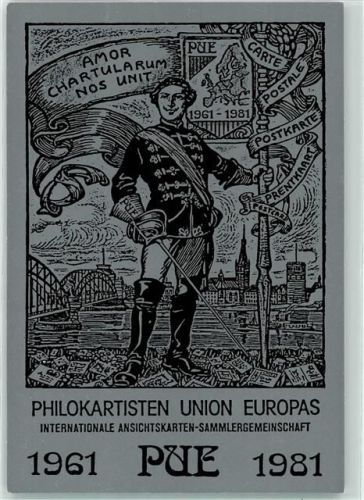Düsseldorf 1981 Philokarten Union Europas Limitierte Auflage : 1000 Stck Nr. 00198