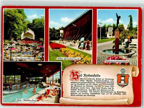Bad Rothenfelde Musikpavillon Altes Gradierwerk Wittekindssprudel Sole Wellenbad Wappen
