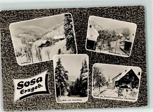 Sosa Winter Lochhäuser Riesenberger Straße Blick auf den Auersberg Straße der Deutsch Sowjetischen Freundschaft