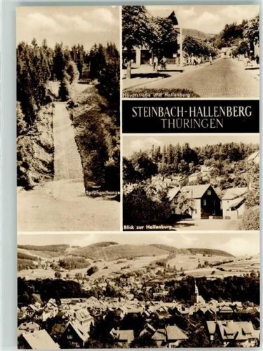 Steinbach-Hallenberg Sprungschanze Hauptstraße und Hallenburg