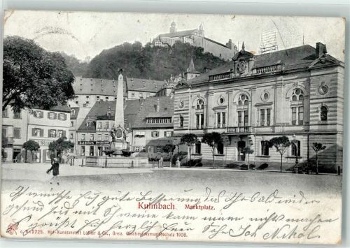 Kulmbach 1909 Marktplatz