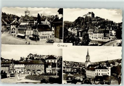 Greiz Oberes Schloß Stadtkirche Elsterbrücke