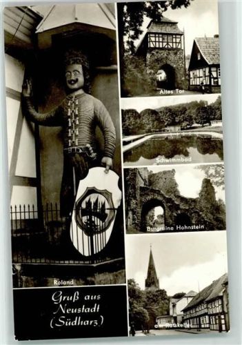 Neustadt Roland Burgruine Hohnstein Altes Tor Schwimmbad