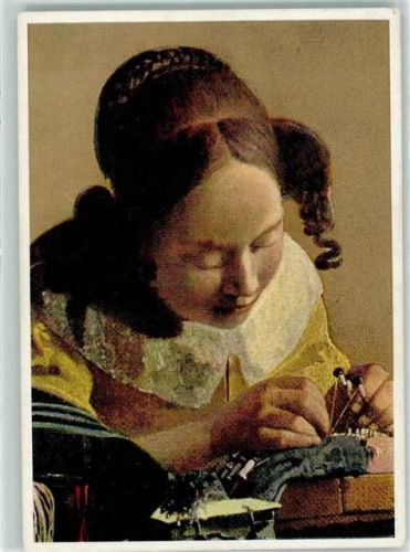 Spitzenklöpplerin Gemälde von Vermeer van Delft